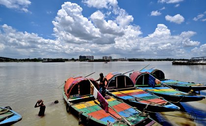 Bathing in the Ganges river. Photo: Rabin Chakrabarti